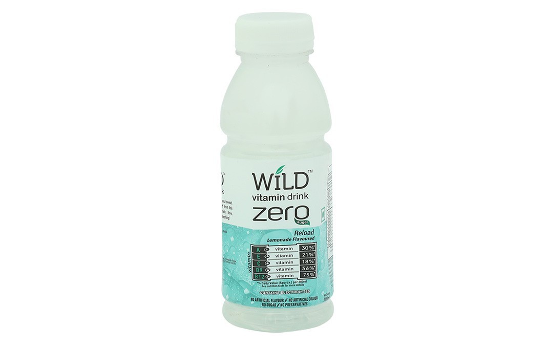 Wild Vitamin Drink, Zero Sugar Reload Lemonade Flavoured   Plastic Bottle  300 millilitre